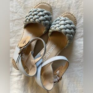 NEW ✿ MACARENA Ines Celeste Wedge Espadrilles